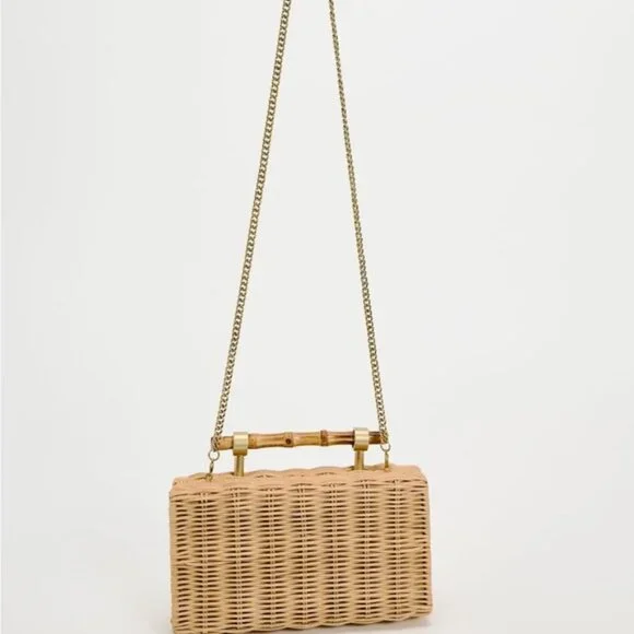 ZARA WOVEN BOX BAG - Picture 5 of 6
